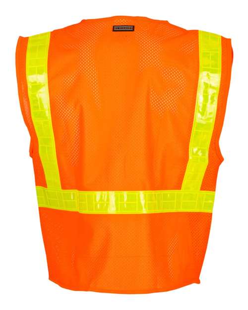 Men's Oralite® All Mesh Vest - Orange Back