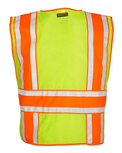 Unisex Four Season Breakaway Vest - Lime Back