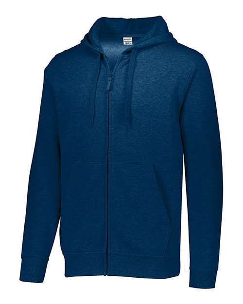 Men's 60/40 Fleece Full-Zip Hooded Sweatshirt - Navy Front