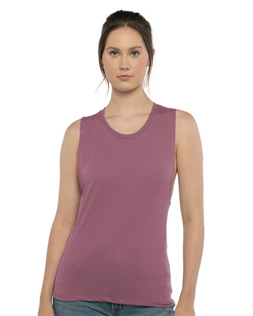 Women’s Festival Muscle Tank - Silver Front