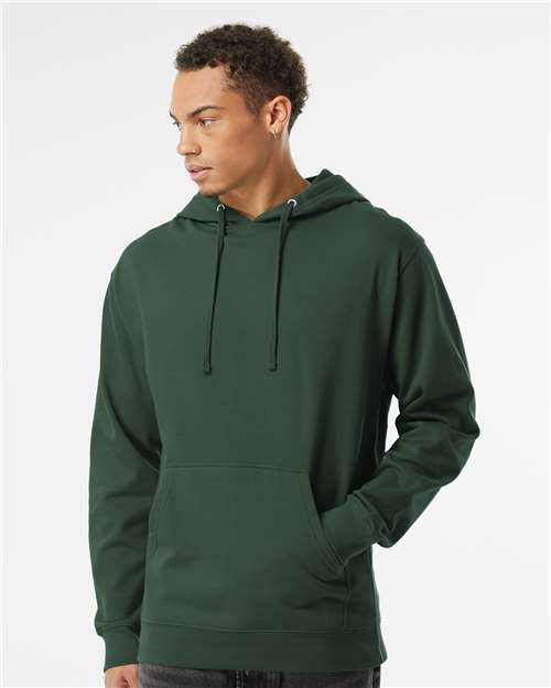 Independent Trading Co. Unisex 8.5 oz. Midweight Hooded Sweatshirt - Model Front