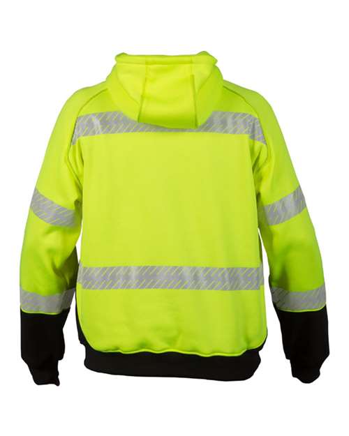 Unisex Premium Black Series® Pull Over Hooded Sweatshirt - Lime Back