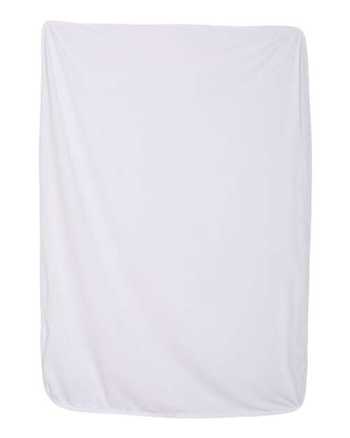 Premium Jersey Infant Blanket - White Front