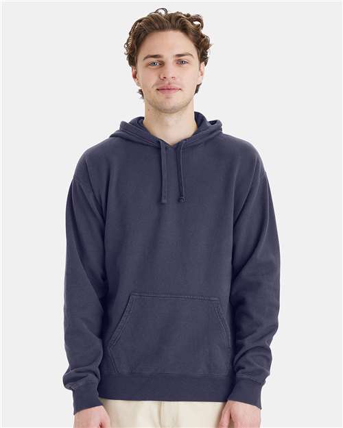ComfortWash by Hanes Unisex Garment-Dyed Hooded Sweatshirt - Model Front
