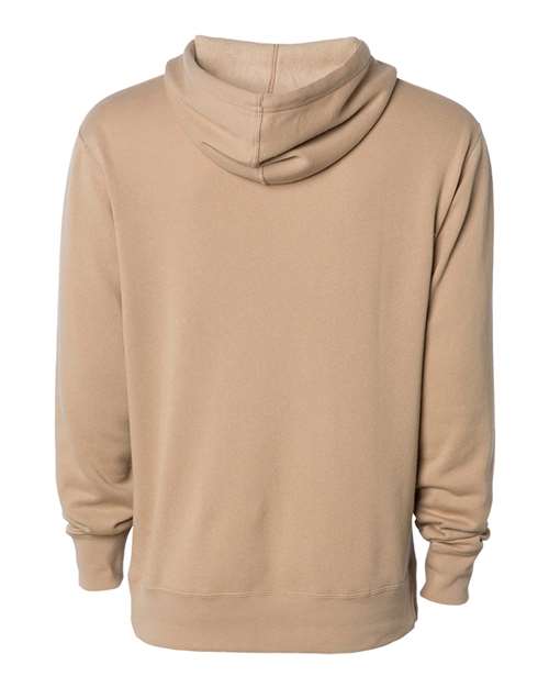 Unisex Lightweight Hooded Sweatshirt - Sandstone Back