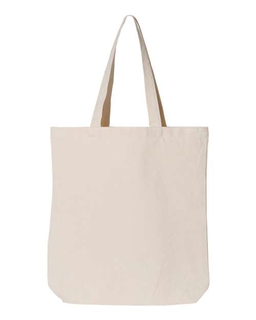 Gusseted Tote - Natural Back