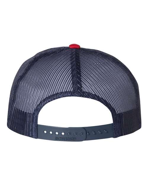 Foamie Trucker Cap - White/ Navy/ Red Back