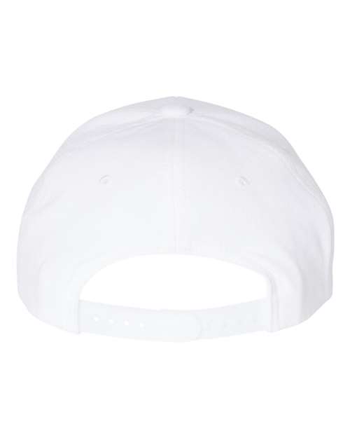 Premium Curved Bill Snapback Cap - White Back