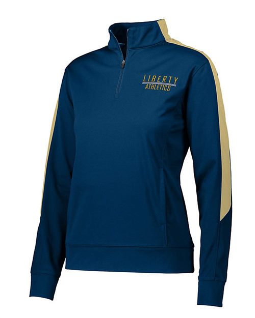Women's Medalist 2.0 Quarter-Zip Pullover - Black/ Gold Front