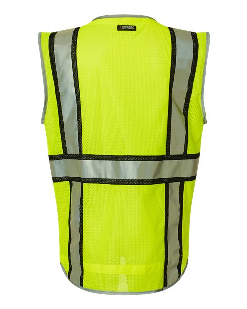Unisex Premium Brilliant Series® Ultimate Reflective Vest - Lime Back
