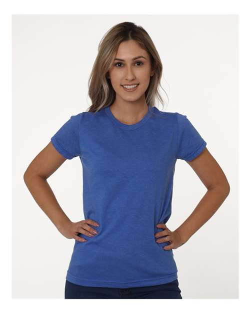 Women's USA-Made Triblend T-Shirt - Tri Denim Front