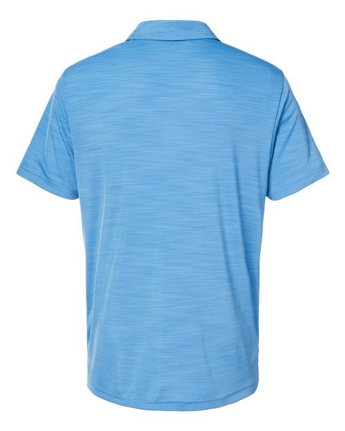 Men's Mélange Polo - Lucky Blue Melange Back