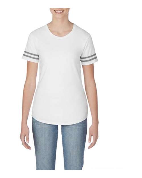 Women’s Victory T-Shirt - White/ Graphite Heather Front