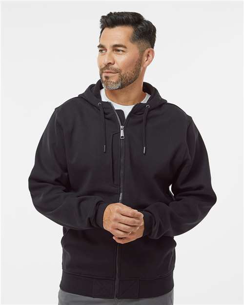 DRI DUCK Men's Bateman Bonded Power Fleece 2.0 Full-Zip Jacket - Model Front