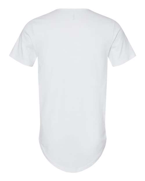 Men's Jersey Curved Hem Tee - White Back