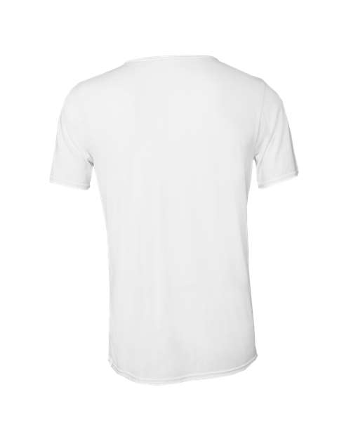 Unisex FWD Fashion Triblend Raw Neck Tee - Solid White Triblend Back