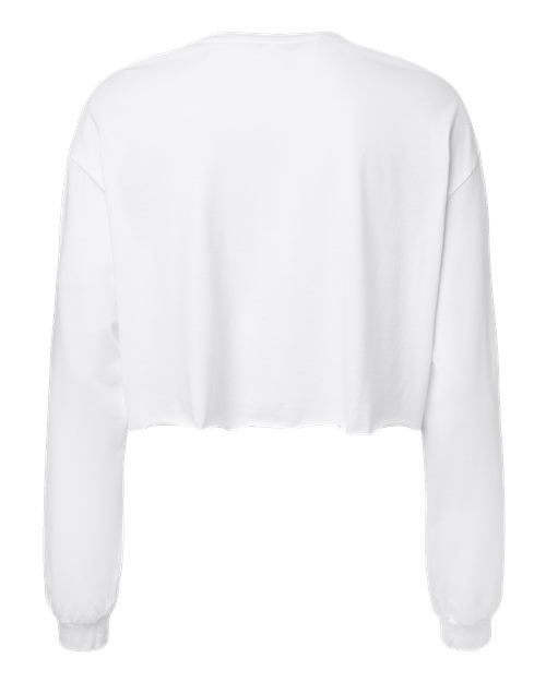 Women's FWD Fashion Crop Long Sleeve Tee - White Back