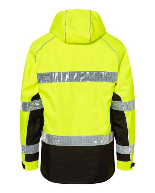 Unisex Premium Brilliant Series® Class 3 Pro Parka - Lime Back