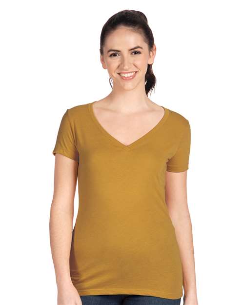 Next Level Women's Ideal V-Neck Tee - Model Front
