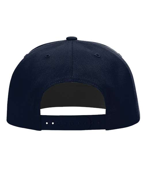 Pinch Front Structured Snapback Trucker Cap - Navy Back