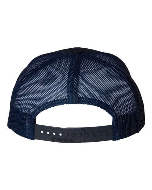 Youth Trucker Snapback Cap - Navy Back