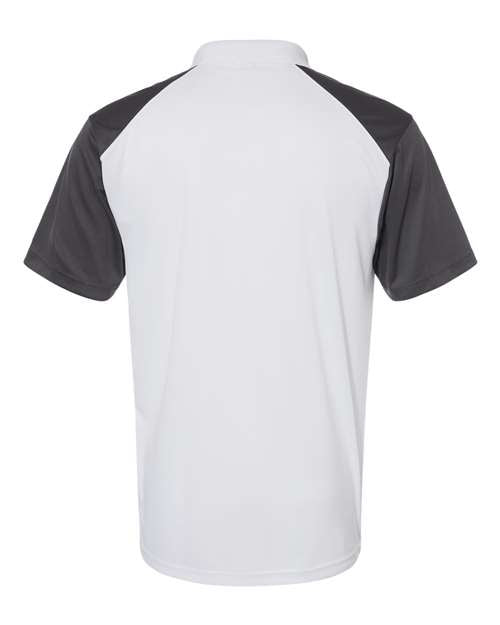 Men's Sport Polo - White/ Graphite Back