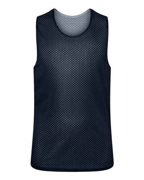 Youth Reversible Mesh Tank - Purple/ White Front