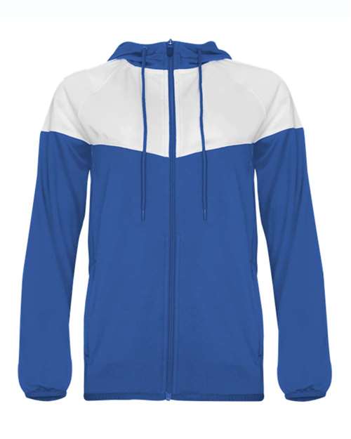 Women's Sprint Outer-Core Jacket - Royal/ White Front