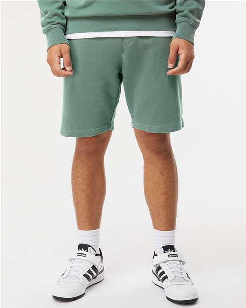 Independent Trading Co. Unisex Pigment-Dyed Fleece Shorts - Model Front