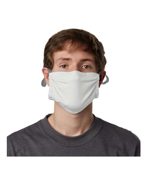 2-Ply Cotton Pocket Face Mask - White Front