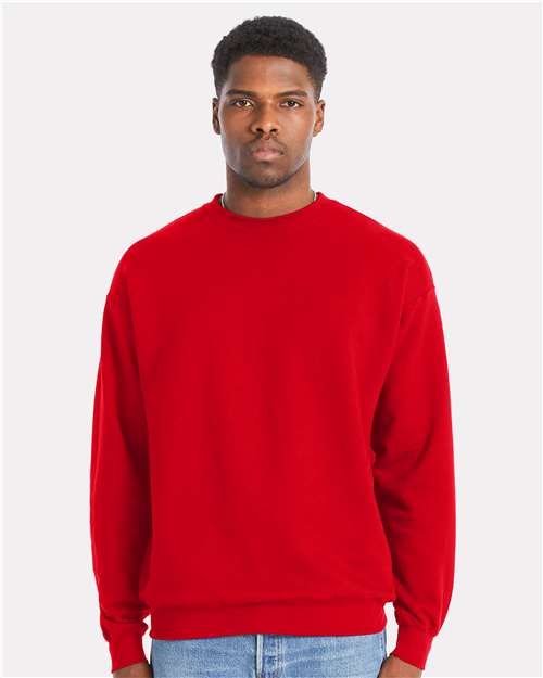 Hanes Unisex Perfect Sweats Crewneck Sweatshirt - Model Front