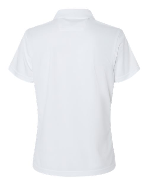 Women's Saratoga Performance Mini Mesh Polo - White Back