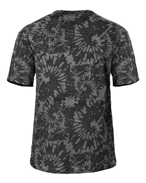 Youth Tie-Dyed Tri-Blend T-Shirt - Graphite Tie-Dye Back