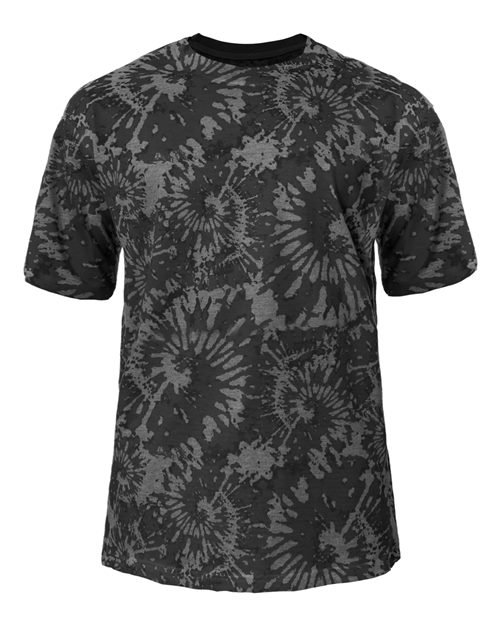 Youth Tie-Dyed Tri-Blend T-Shirt - Graphite Tie-Dye Front