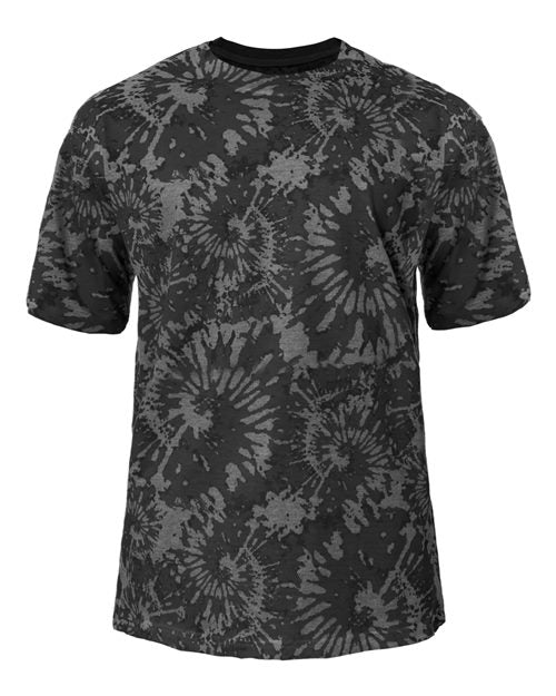 Badger Youth Tie-Dyed Tri-Blend T-Shirt - Graphite Tie-Dye Front
