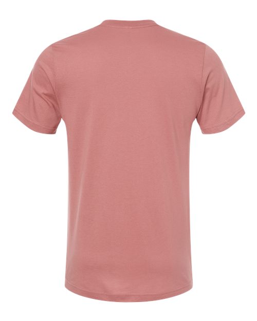 Unisex USA-Made Jersey Tee - Mauve Back