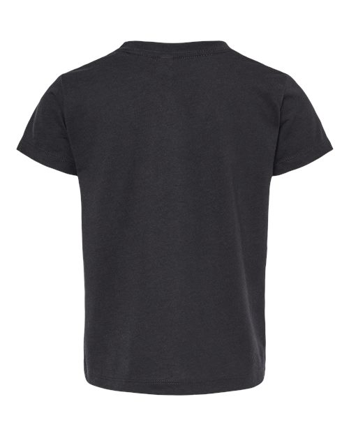 Toddler Triblend Tee - Solid Black Triblend Back