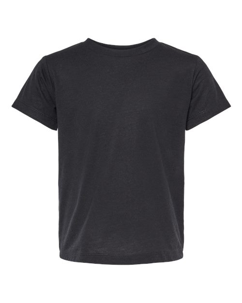 Toddler Triblend Tee - Solid Black Triblend Front