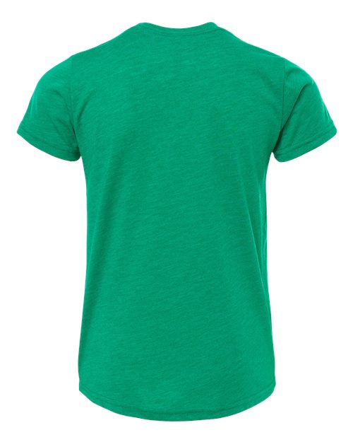 Youth Triblend Tee - Kelly Triblend Back