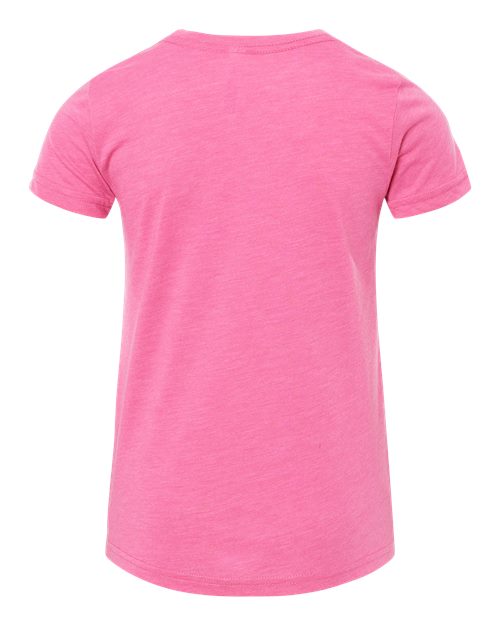 Youth Triblend Tee - Charity Pink Triblend Back