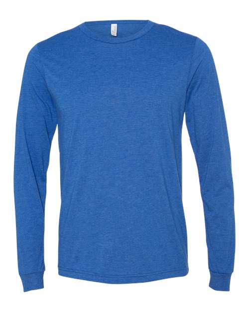 Unisex Triblend Long Sleeve Tee - True Royal Triblend Front