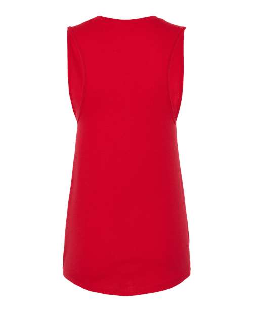 Women's Jersey Muscle Tank - Red Back