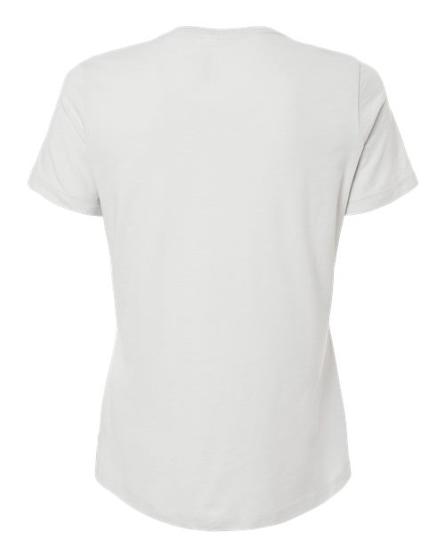 Women’s Relaxed Fit Heather CVC Tee - Heather Silver Back