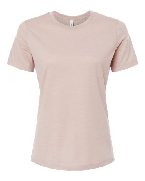 Women’s Relaxed Fit Heather CVC Tee - Heather Pink Gravel Front