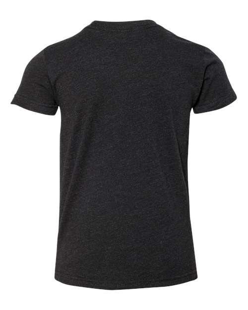 Youth CVC Jersey Tee - Black Heather Back