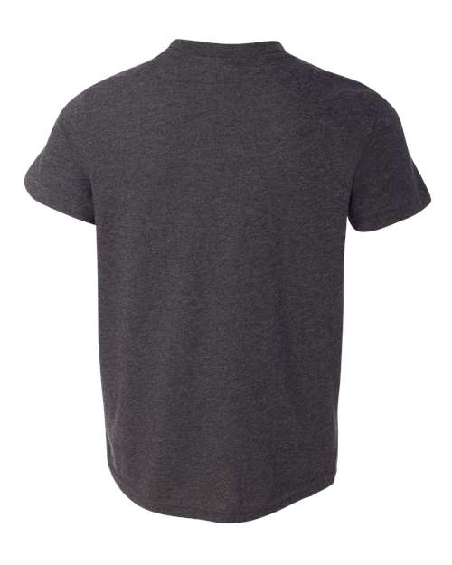 Youth CVC Jersey Tee - Dark Grey Heather Back