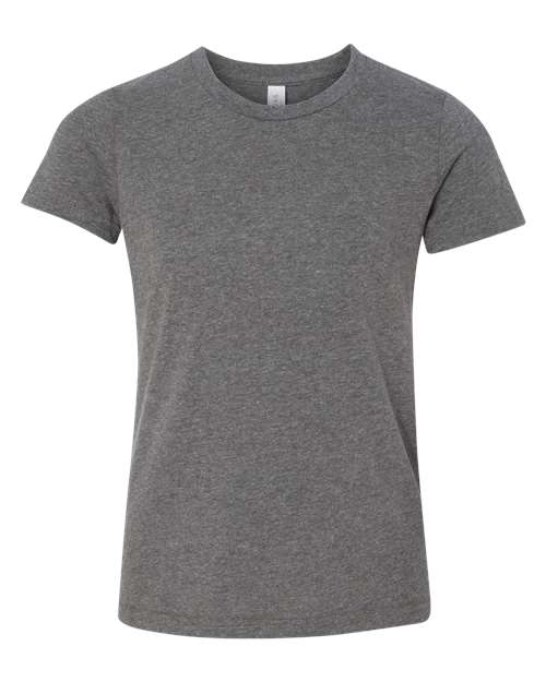 Youth CVC Jersey Tee - Deep Heather Front