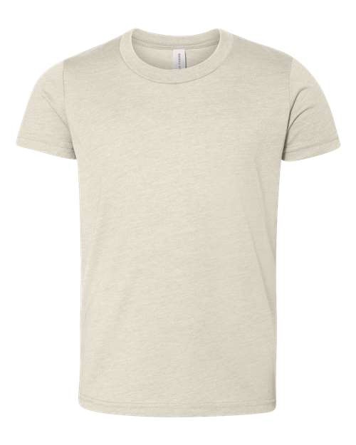 Youth CVC Jersey Tee - Heather Dust Front