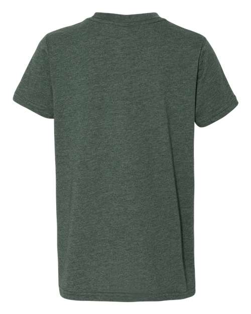 Youth CVC Jersey Tee - Heather Forest Back