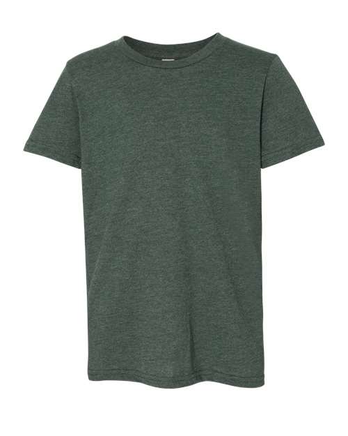 Youth CVC Jersey Tee - Heather Forest Front